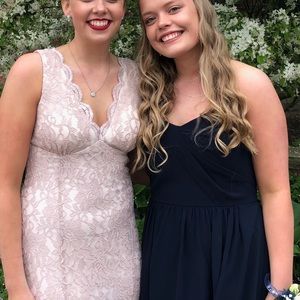 Light pink/champagne prom dress